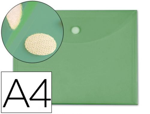 Bolsa porta documentos liderpapel din a4 verde , Liderpapel , 35990 , 8423473359901